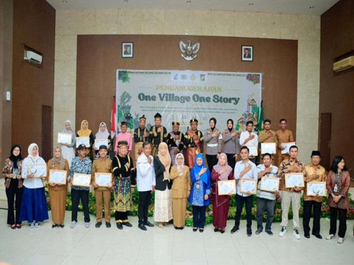 Puncak Anugerah OVOS, Wakil Bupati Misharti; Gali Potensi Desa dengan Bentuk Karya Seni Budaya